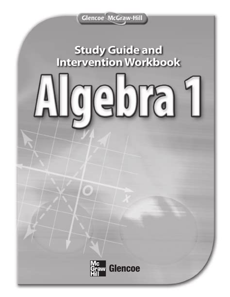 algebra 1 study guide and intervention workbook answers Epub