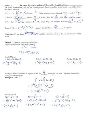 algebra 1 unit 08 lesson 03 answers Epub