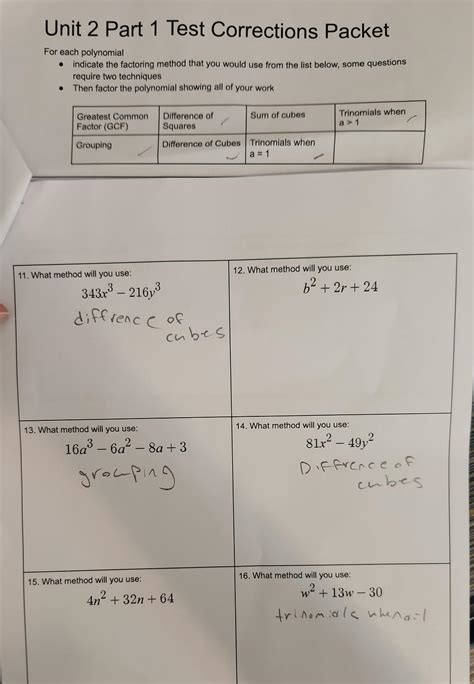 algebra 1 unit 3 answer key Doc