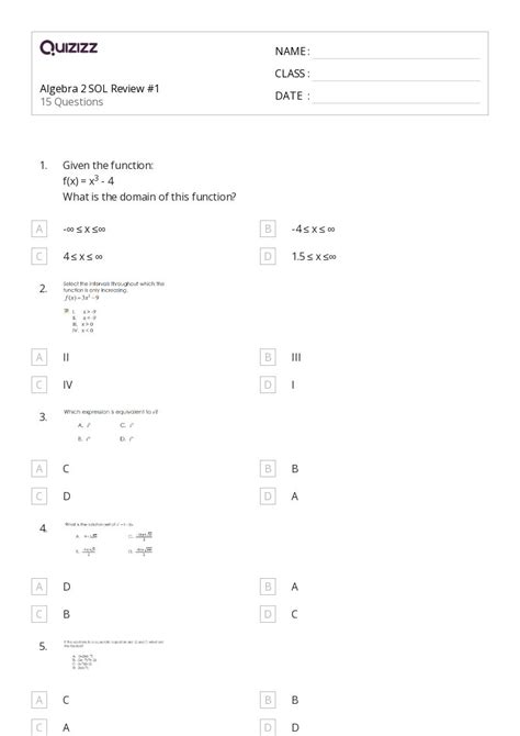 algebra 2 2009 sol answer key Reader