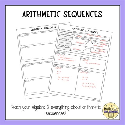 algebra 2 arithmetic sequences answer key Ebook Epub