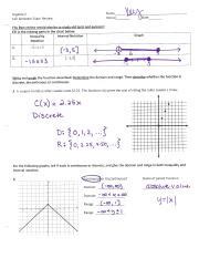 algebra 2 semester review answers Doc