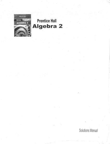 algebra 2 solutions manual Doc