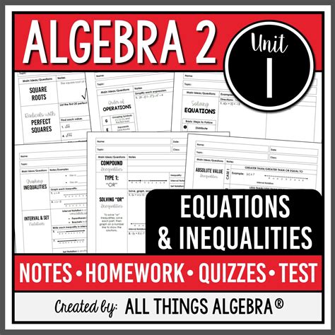 algebra 2 test unit 1 answer key PDF