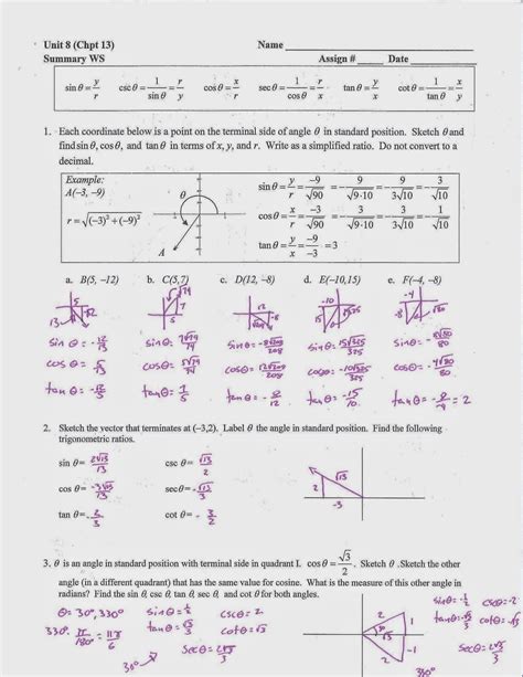 algebra 2 trig answers june 2010 Doc