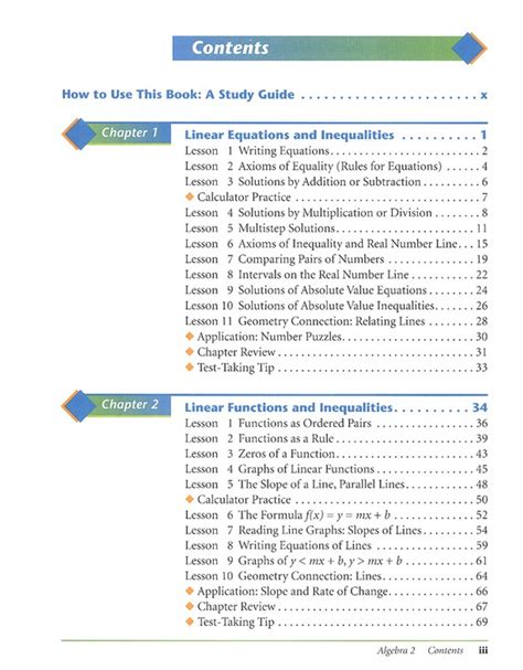 algebra I: a common core program table of contents PDF Kindle Editon
