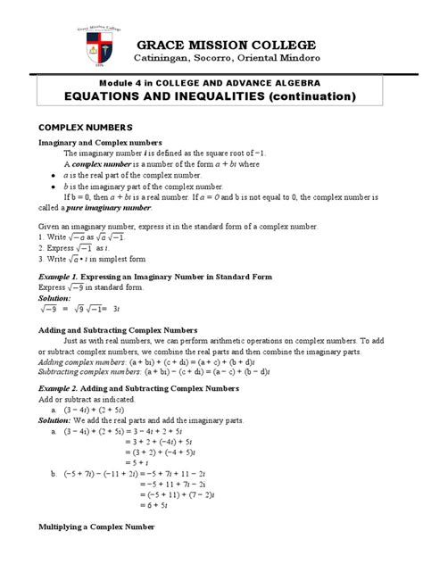 algebra module 4 test answers Reader