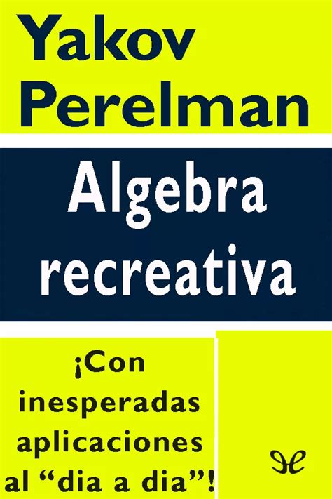 algebra recreativa spanish yakov perelman PDF