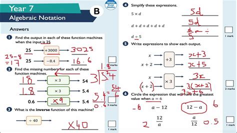 algebra revision year 7 Kindle Editon