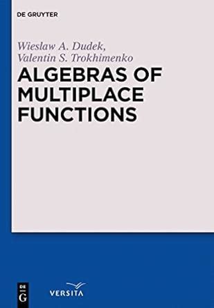 algebras of multiplace functions algebras of multiplace functions Reader