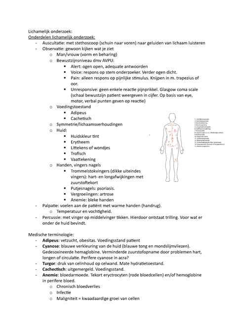 algemeen lichamelijk onderzoek Doc