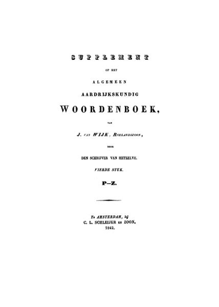 algemeen woordenboek der aardrijkskunde Epub