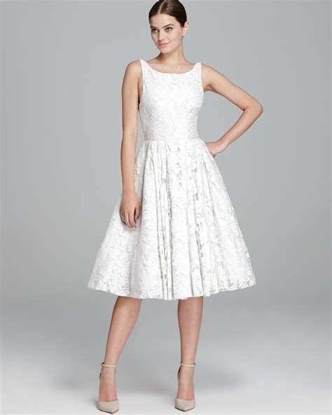 alice and olivia white dress