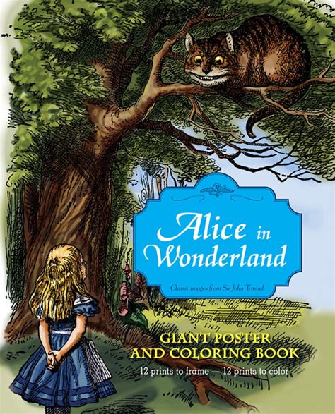 alice in wonderland giant poster and coloring book Doc