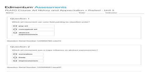 all 2 plato unit 5 pretest answers PDF