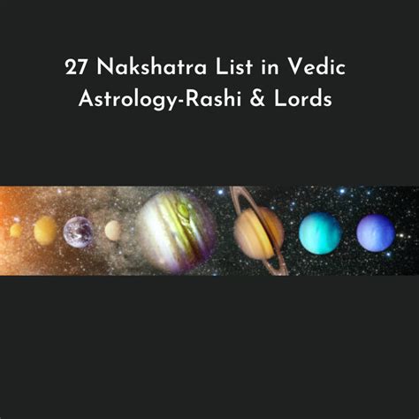 all 27 nakshtra and its basic charectors Kindle Editon