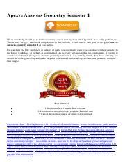 all apexvs geometry answers Reader