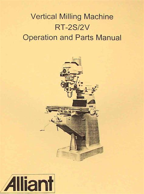 alliant milling machine manual pdf Epub