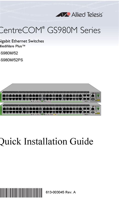 allied telesis centrecom manual PDF