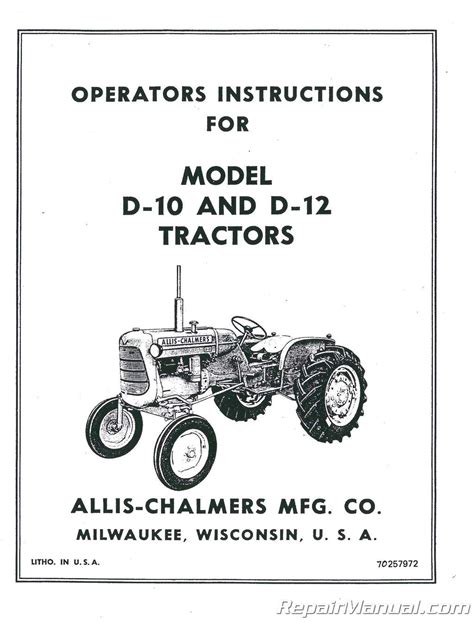 allis chalmers d10 service manual pdf PDF