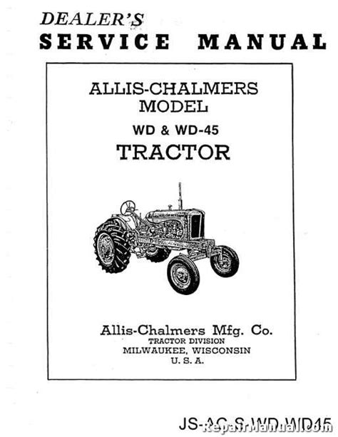 allis chalmers wd45 repair manual Reader