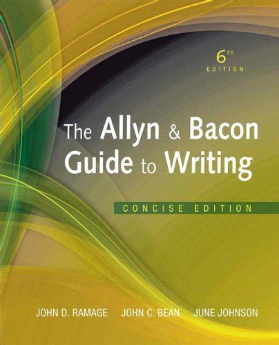 allyn and bacon guide to writing the concise edition 6th edition Epub