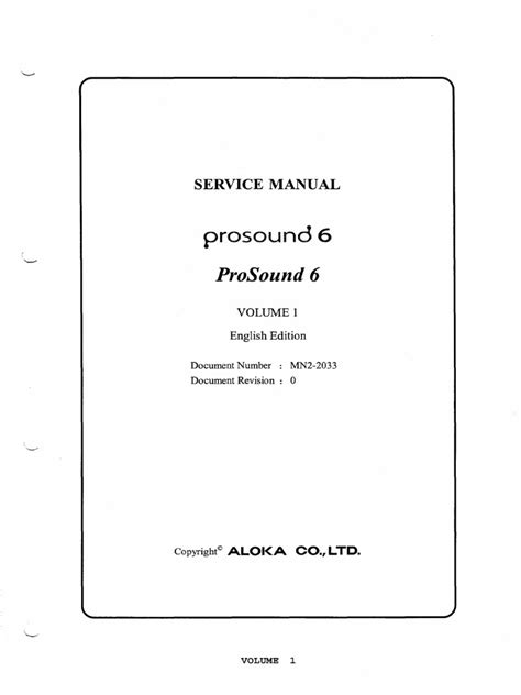 aloka prosound alpha 6 manual Epub