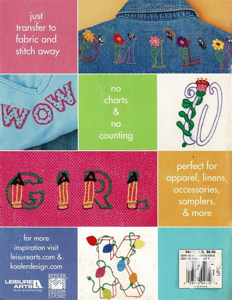 alphabets to embroider leisure arts 4412 Reader