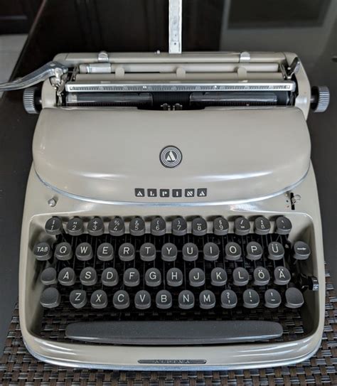 alpina small office typewriter 1955 user guide Doc