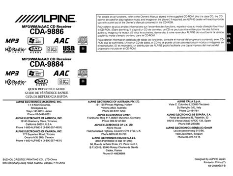 alpine 9886 manual guide Doc