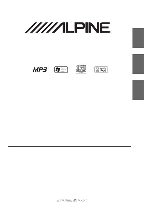 alpine cd receiver cde 9852 manual Reader