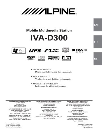 alpine iva d300 manual Kindle Editon