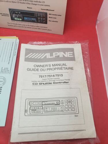 alpine stereo owners manual PDF