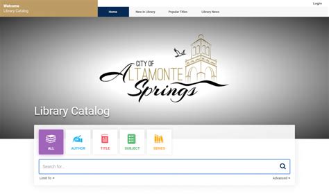 Altamonte Springs Library Catalog