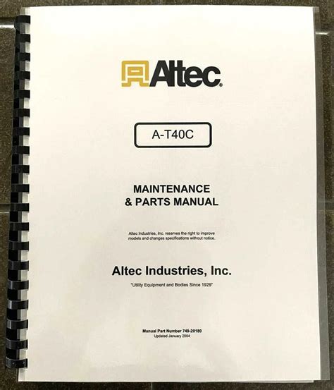 Altec Parts Catalog