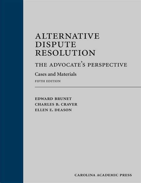 alternative dispute resolution the advocates perspective Kindle Editon