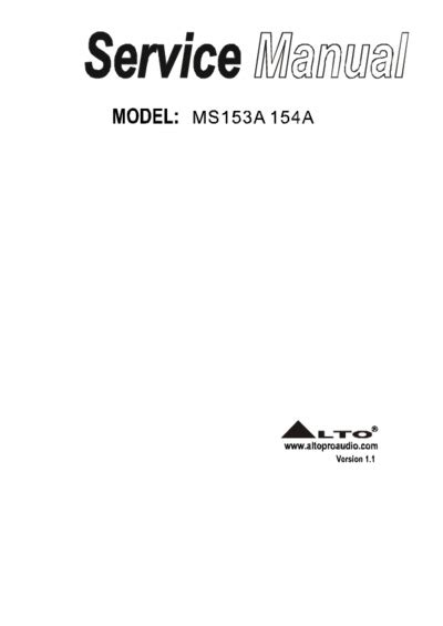 alto ms153a 154a service manual user guide PDF