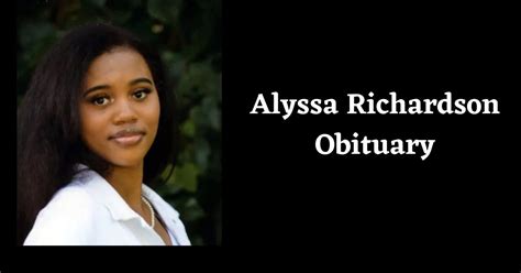 alyssa r richardson obituary