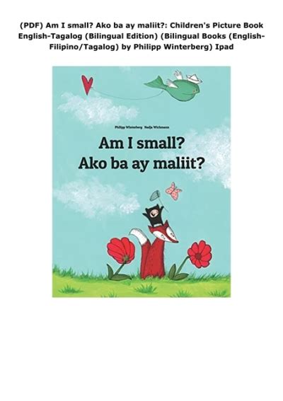 am i small? ako ba ay maliit? childrens picture book english tagalog bilingual edition Epub