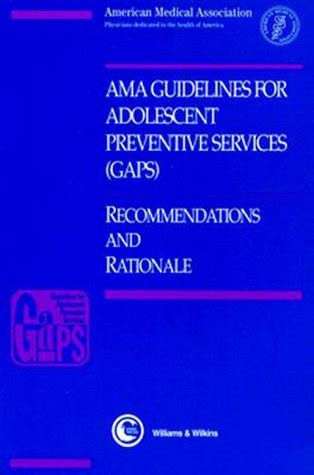 ama guidelines for adolescent preventive services Reader