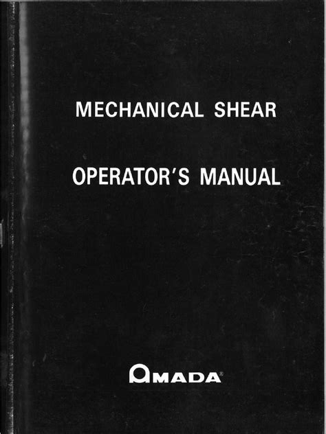 amada shear manual pdf Reader