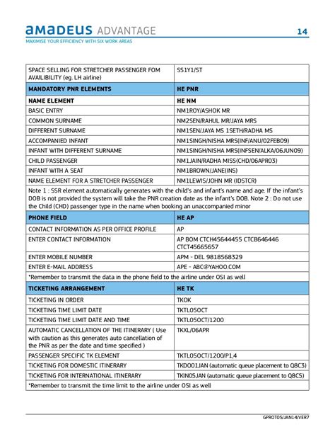 amadeus quick reference guide PDF