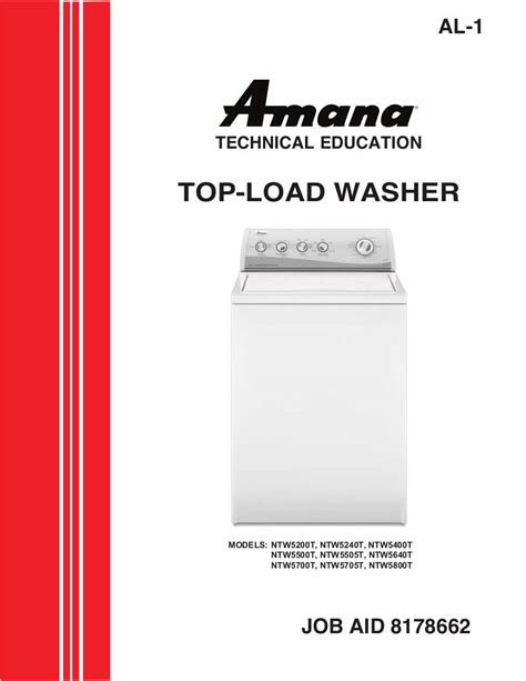 amana front load washer service manual Reader