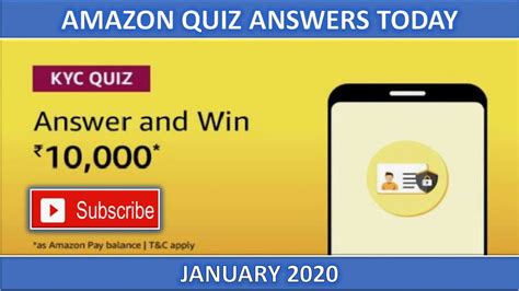 amazon kyc quiz answer