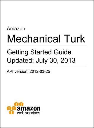 amazon mechanical turk getting started guide Epub