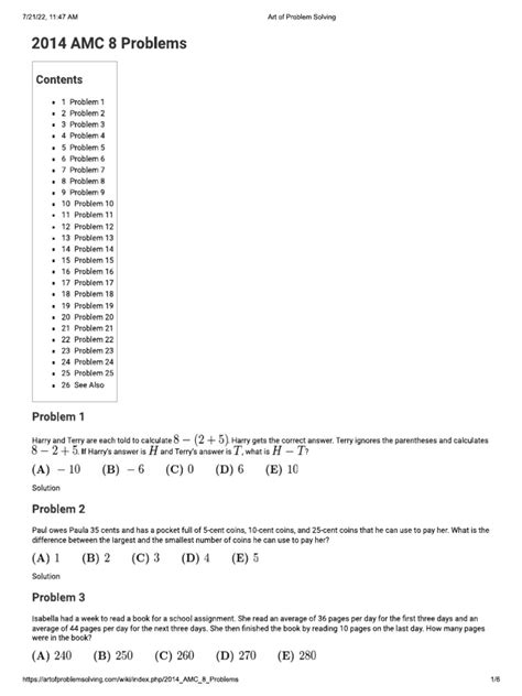 amc 8 problems 2014 pdf Reader