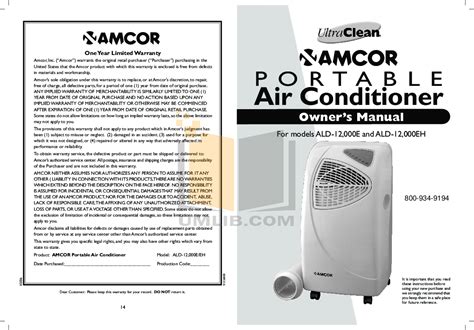 amcor air conditioner manual Epub