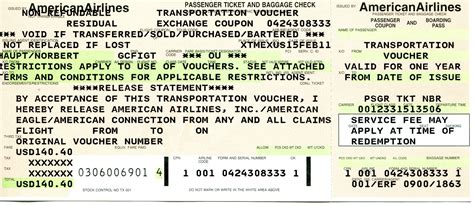 american airlines voucher Doc