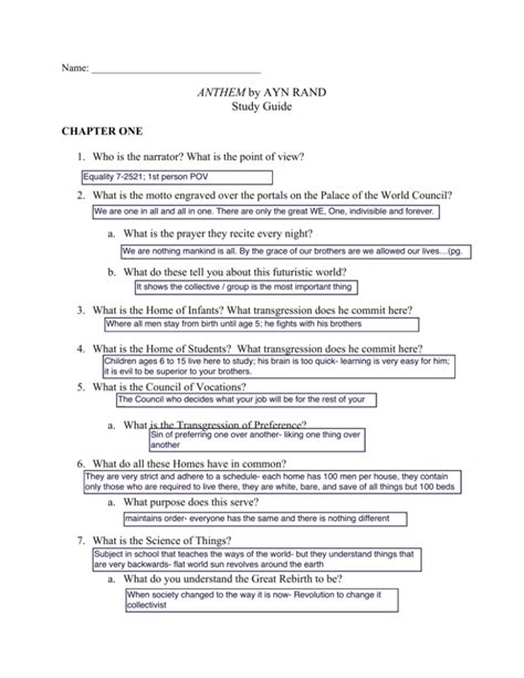 american anthem chapter review answers Reader