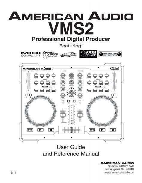 american audio vms2 manual PDF